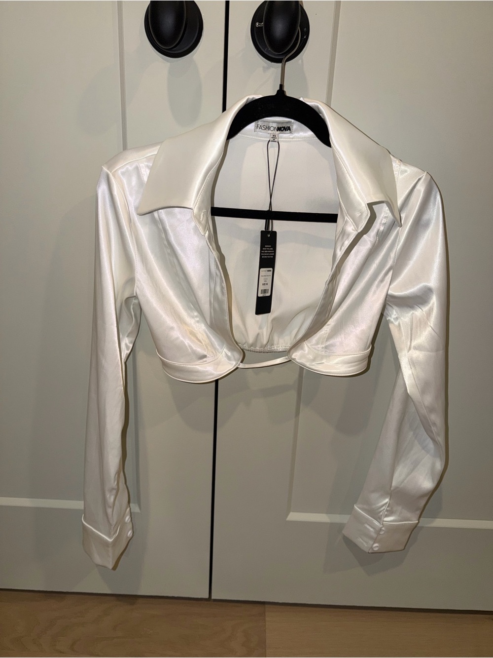 Fashion nova satin blouse